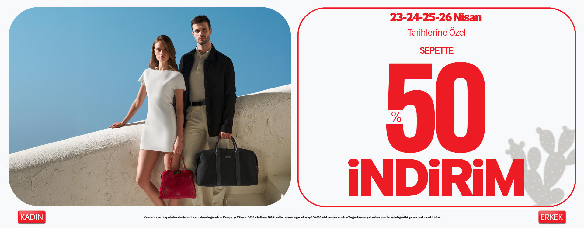 Sepette %50 İndirim