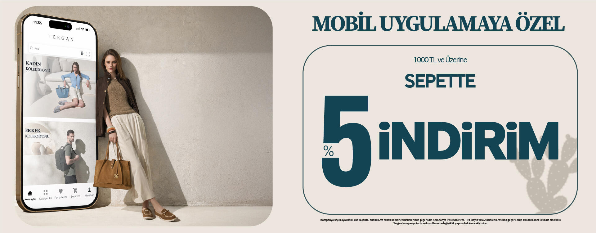 Mobil Uygulama Yüzde 5 İndirimi