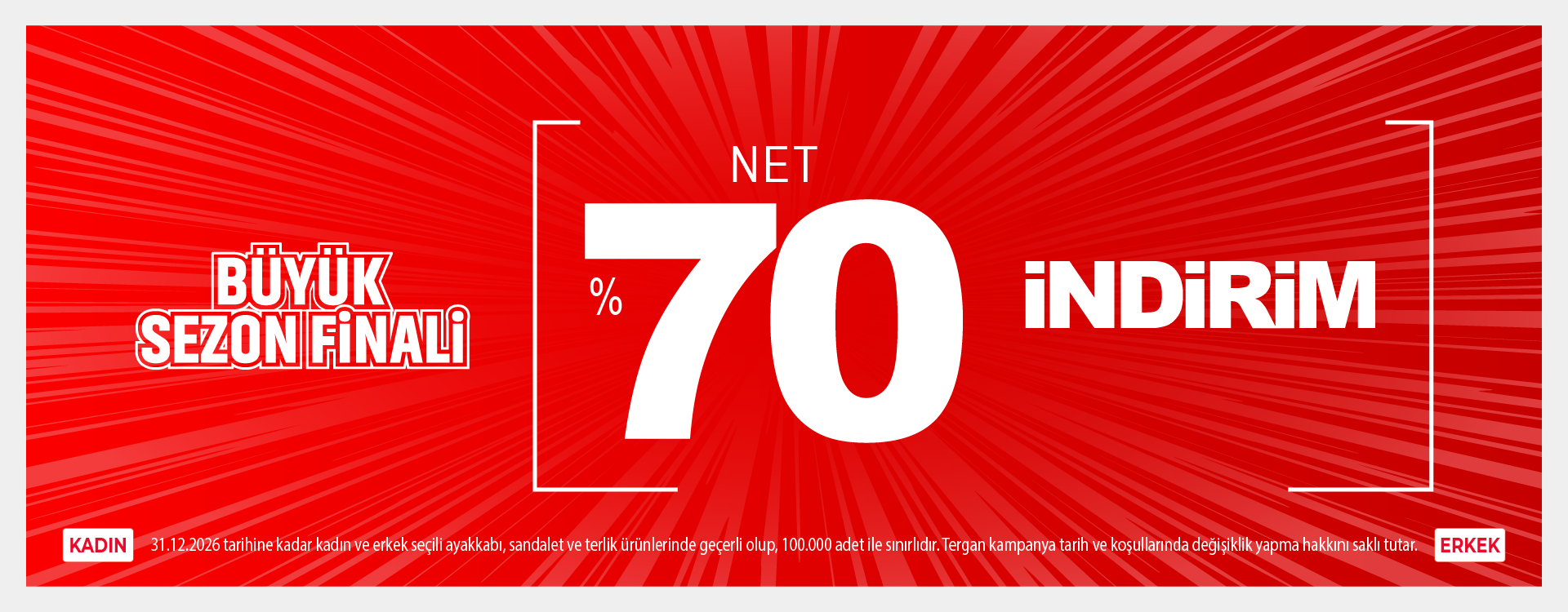 Sezon Finali Net %70 İndirim