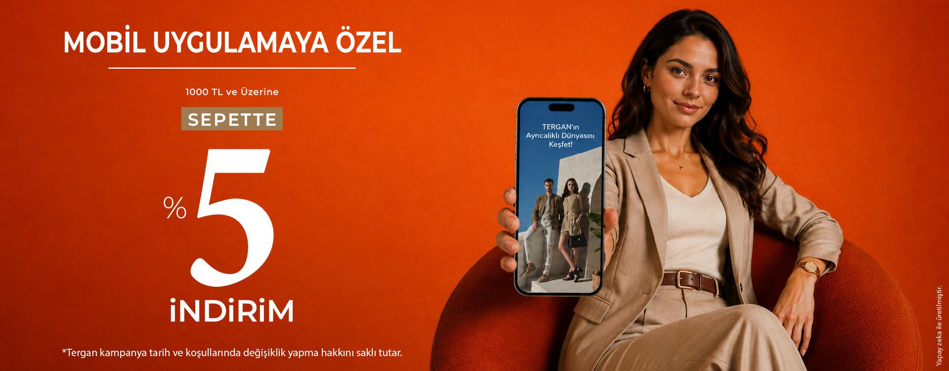 Mobil Uygulama Yüzde 5 İndirimi