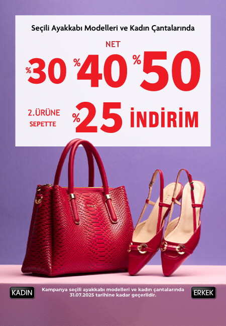 1.ürün %30 - %50 , 2.Ürün %25 İndirim