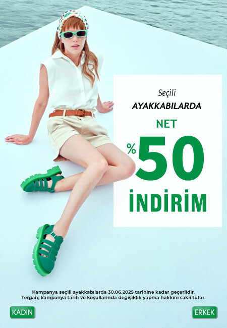 Seçili Ayakkabılarda %50 İndirim