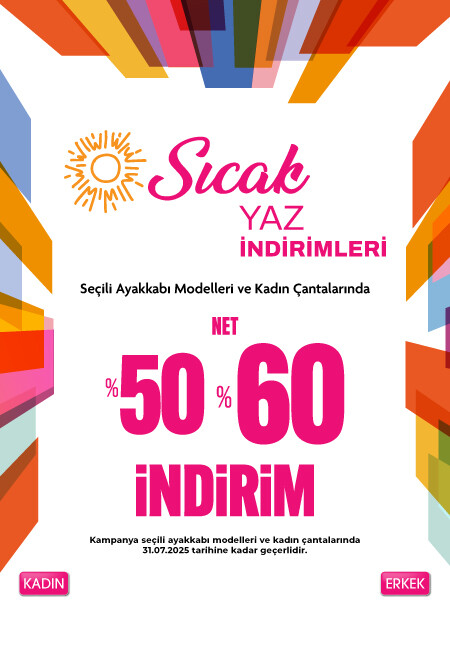 %50 ve %60 İndirim