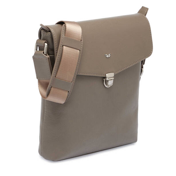 Bej Deri Erkek Çapraz Askılı Çanta - S1AC00021516-B56 - Tergan