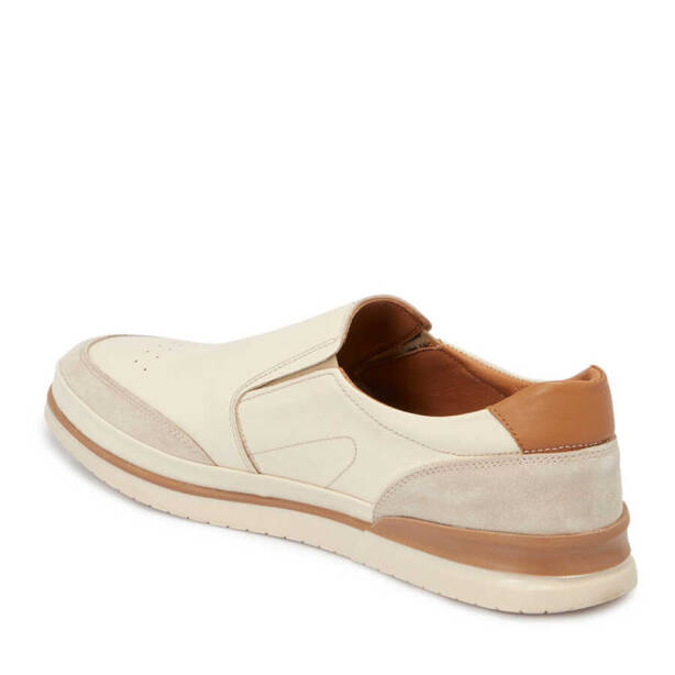 Bej Deri Erkek Casual Ayakkabı - E24I1AY56690-A25 - 2