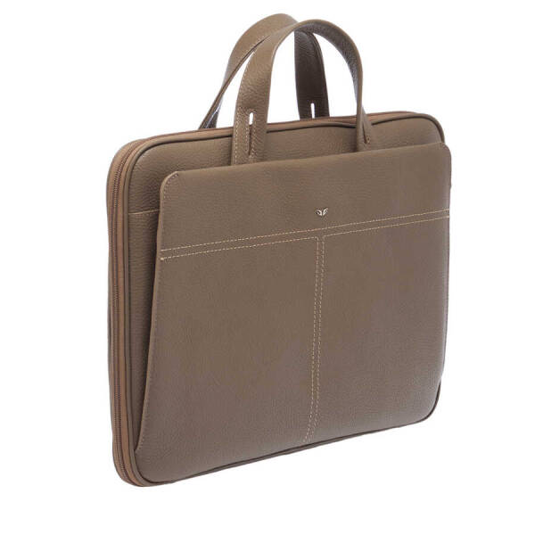 Bej Deri Erkek Evrak Çantası - S1EV00021269-D8I - 2