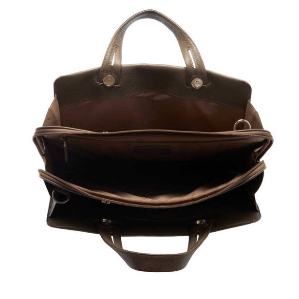 Bej Deri Erkek Evrak Çantası - S1EV00021269-D8I - 4