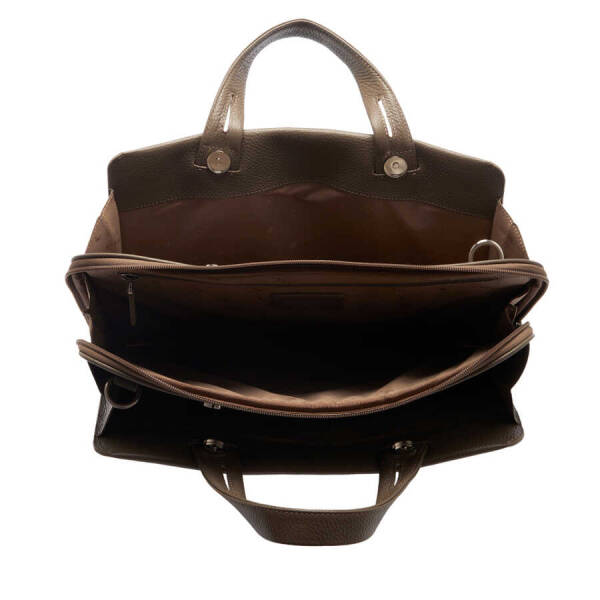 Bej Deri Erkek Evrak Çantası - S1EV00021269-D8I - 4