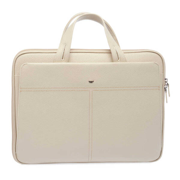 Bej Deri Erkek Evrak Çantası - S1EV00021269-P8S - 1