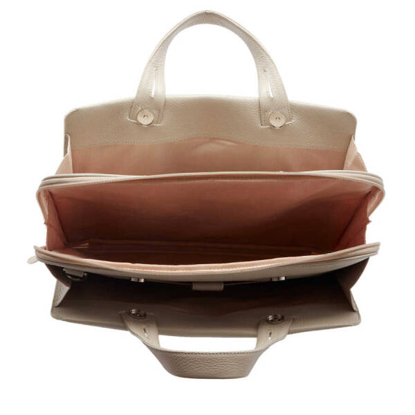 Bej Deri Erkek Evrak Çantası - S1EV00021269-P8S - 4