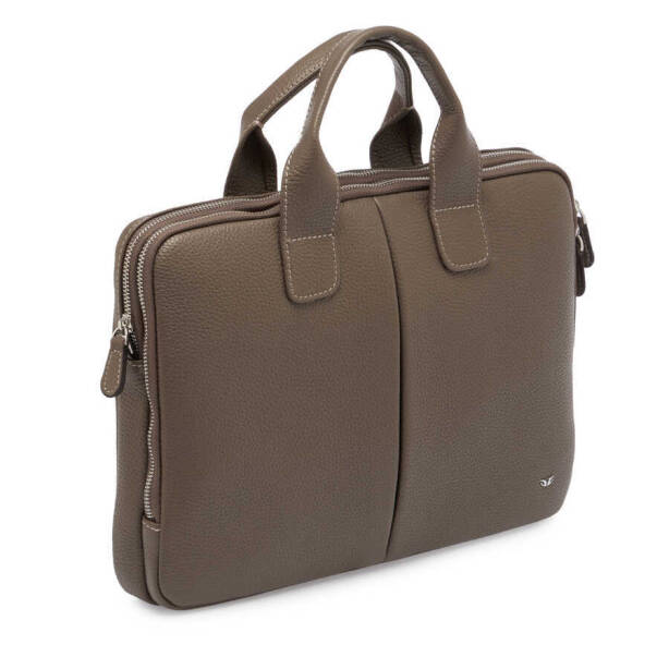 Bej Deri Erkek Evrak Çantası - S1EV00021512-B73 - 2