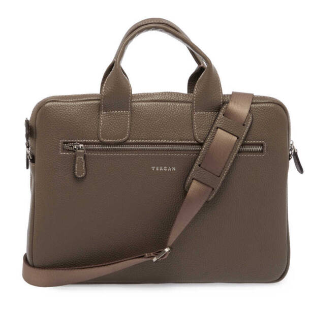 Bej Deri Erkek Evrak Çantası - S1EV00021512-B73 - 3