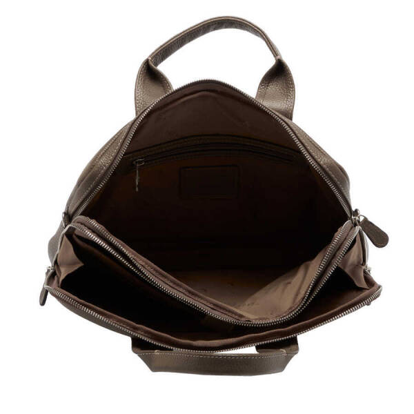 Bej Deri Erkek Evrak Çantası - S1EV00021512-B73 - 4