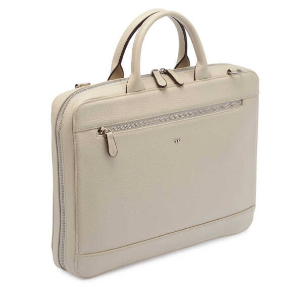 Bej Deri Erkek Evrak Çantası - S1EV00032171-B19 - 2