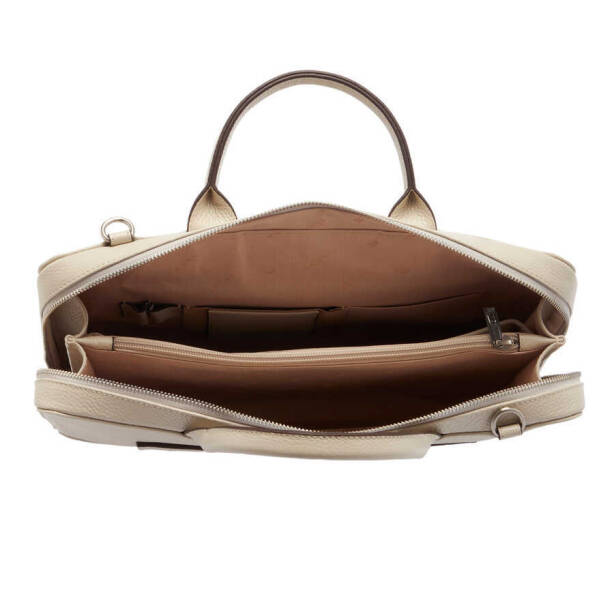 Bej Deri Erkek Evrak Çantası - S1EV00032171-B19 - 4