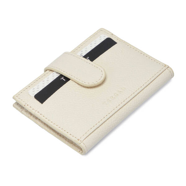 Bej Deri Erkek Kredi Kartlık - S1KK00001617-P8S - 1
