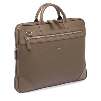 Bej Deri Erkek Laptop Çantası - S1LC00021111-D5M - 3