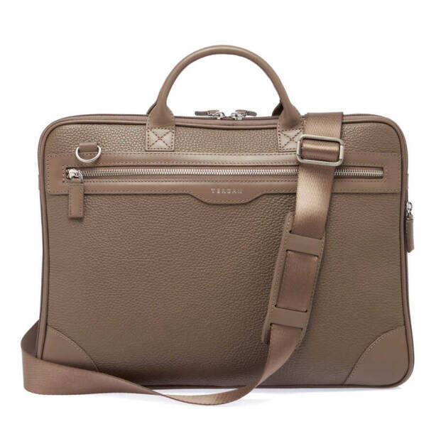 Bej Hakiki Deri Erkek Laptop Çantası - S1LC00021111-D5M - Tergan
