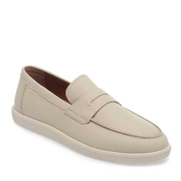 Bej Deri Erkek Loafer - E24I1AY56705-B19 