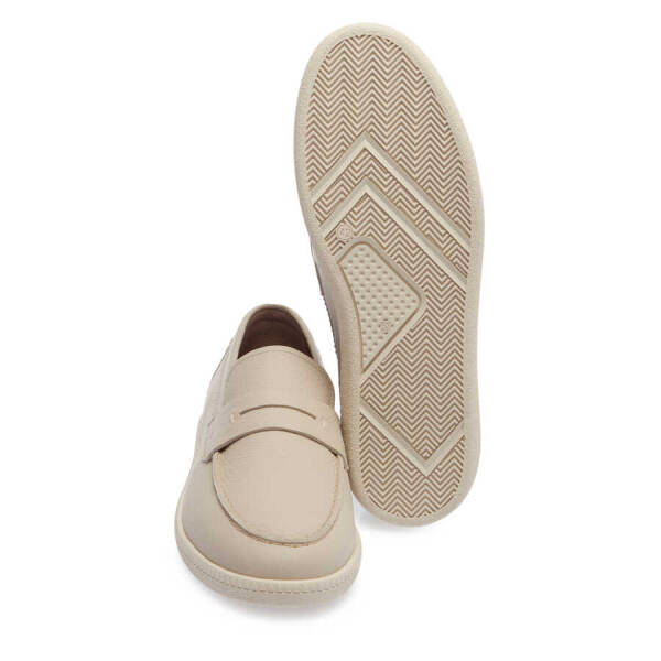 Bej Deri Erkek Loafer - E24I1AY56705-B19 - 4