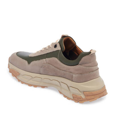  Bej Deri Erkek Sneaker - E23S1AY56387-A25 - 2