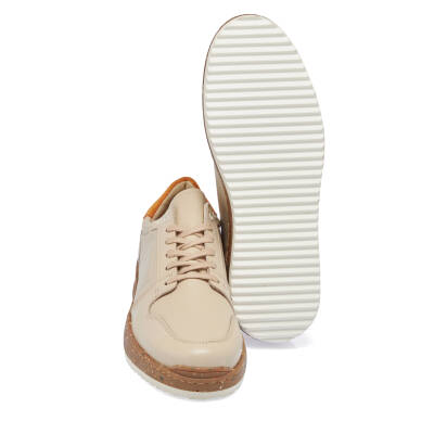  Bej Deri Erkek Sneaker - E23S1AY56472-A25 - 4