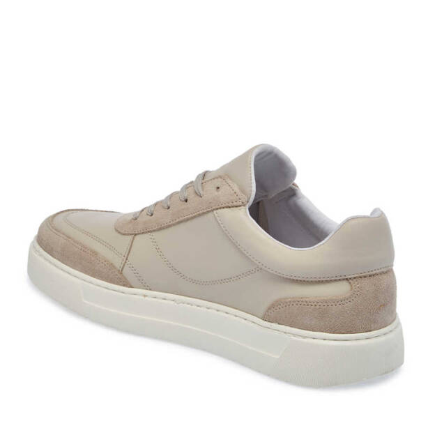 Bej Deri Erkek Sneaker - E24I1AY56602-D6P - 2