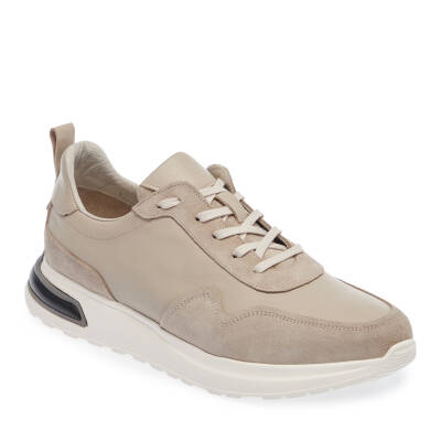 Bej Deri Erkek Sneaker - E24I1AY56667-D6P 