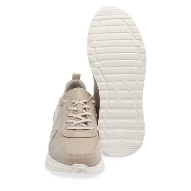 Bej Deri Erkek Sneaker - E24I1AY56667-D6P - 4