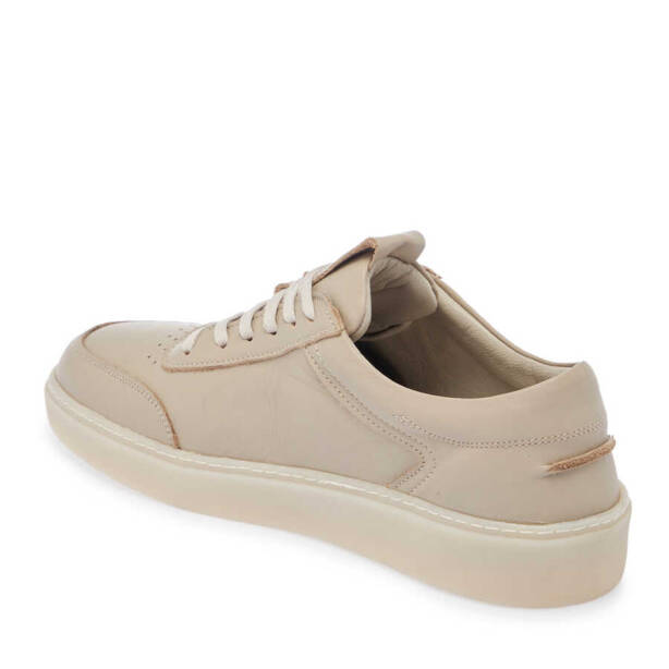 Bej Deri Erkek Sneaker - E24I1AY56669-D6P - 2