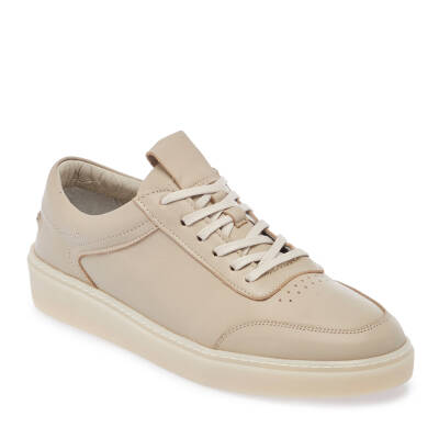  Bej Deri Erkek Sneaker - E24I1AY56669-D6P 