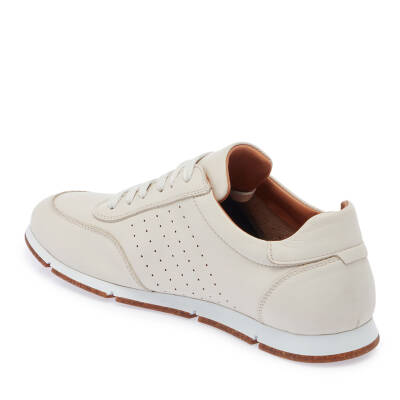  Bej Deri Erkek Sneaker - E24I1AY56684-A25 - 2