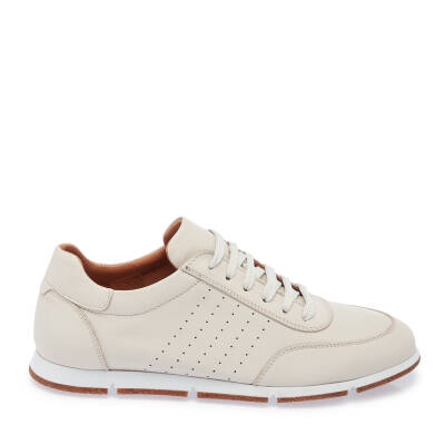  Bej Deri Erkek Sneaker - E24I1AY56684-A25 - 3