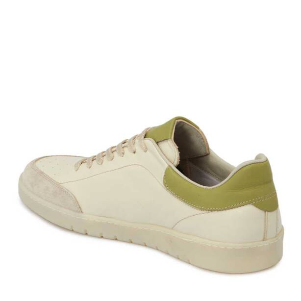 Bej Deri Erkek Sneaker - E24I1AY56687-A25 - 2