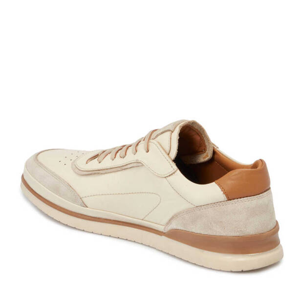 Bej Deri Erkek Sneaker - E24I1AY56689-A25 - 2