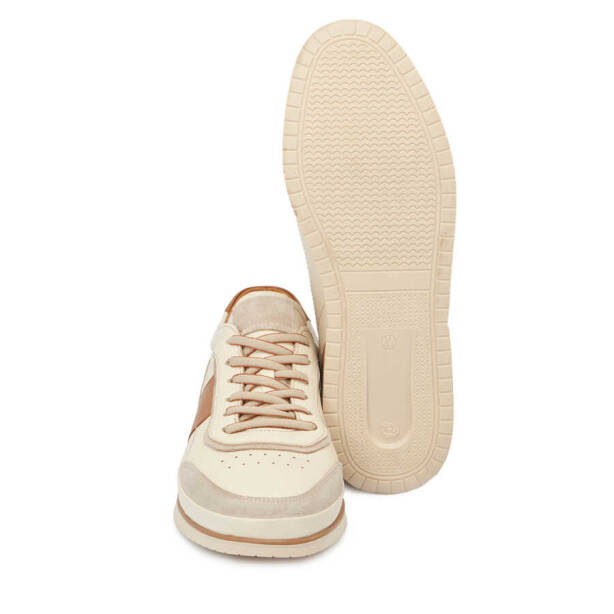 Bej Deri Erkek Sneaker - E24I1AY56689-A25 - 4