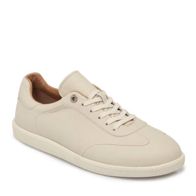 Bej Deri Erkek Sneaker - E24I1AY56704-B19 - 1