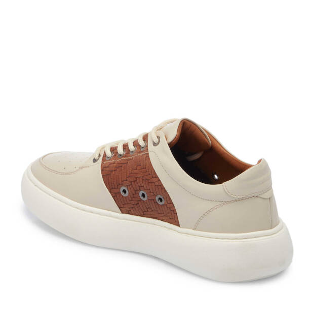 Bej Deri Erkek Sneaker - E24I1AY56710-A25 - 3