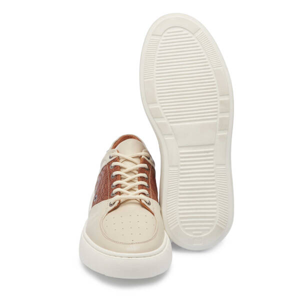 Bej Deri Erkek Sneaker - E24I1AY56710-A25 - 5