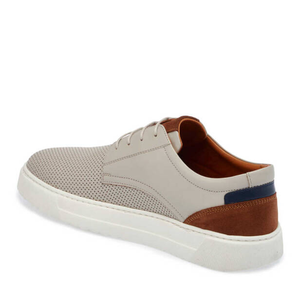 Bej Deri Erkek Sneaker - E24I1AY56732-A25 - 2
