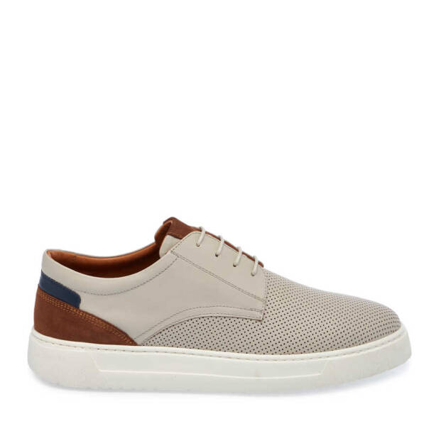 Bej Deri Erkek Sneaker - E24I1AY56732-A25 - 3
