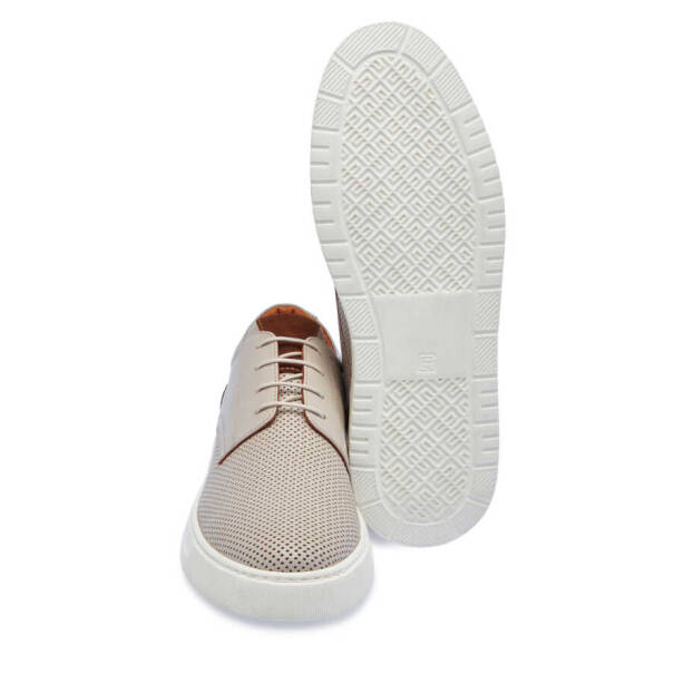 Bej Deri Erkek Sneaker - E24I1AY56732-A25 - 4