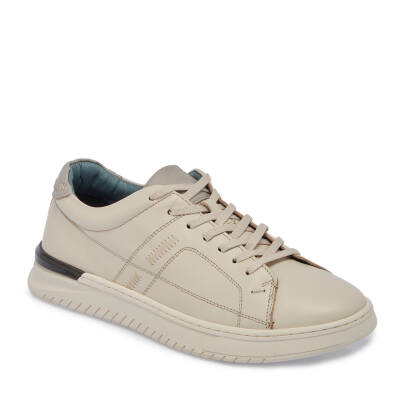 Bej Deri Erkek Sneaker - E24I1AY56835-A25 - 1