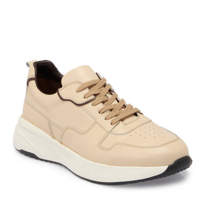 Bej Deri Erkek Sneaker - E25I1AY57226-A25 