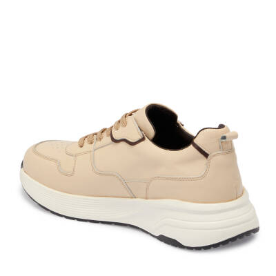Bej Deri Erkek Sneaker - E25I1AY57226-A25 - 2