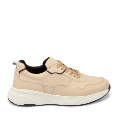 Bej Deri Erkek Sneaker - E25I1AY57226-A25 - 3