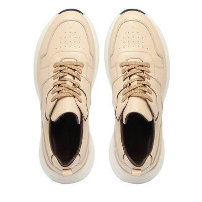 Bej Deri Erkek Sneaker - E25I1AY57226-A25 - 5