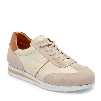 Bej Deri Erkek Sneaker - E25I1AY57277-A25 - 1