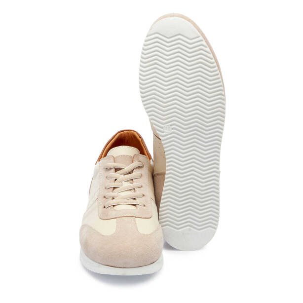 Bej Deri Erkek Sneaker - E25I1AY57277-A25 - 4