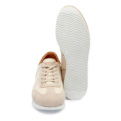 Bej Deri Erkek Sneaker - E25I1AY57277-A25 - 4